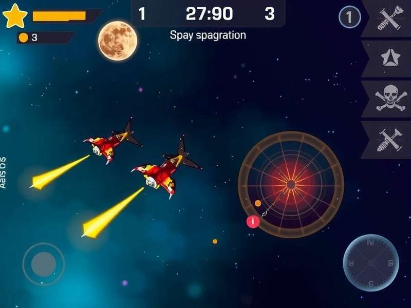 Astro Pirates Star Raiders gameplay screenshot showing space combat