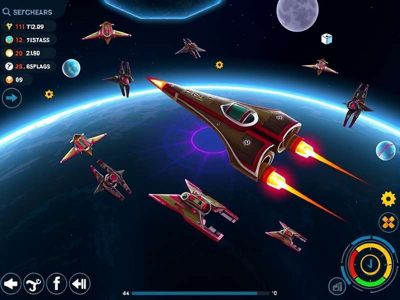 Astro Pirates Star Raiders spacecraft customization interface